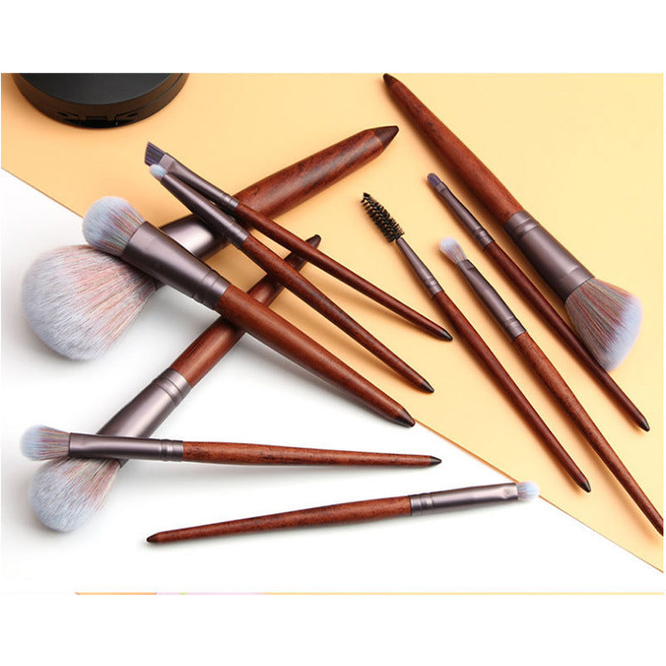 Color fiber hair makeup brush