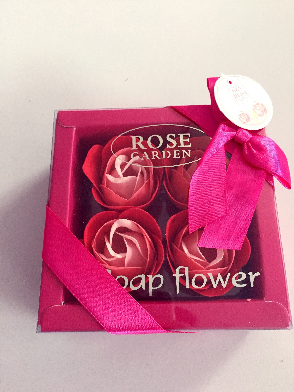 4 Rose Soap Flowers Gift Box For Valentine's Day LuxuryLifeWay Online Store
