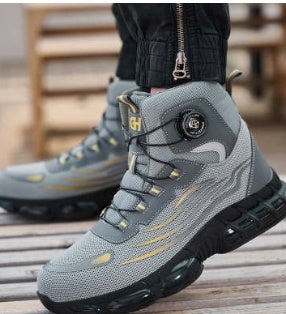 Men's Steel-toed Work Shoes Impact-resistant, Puncture-proof And Abrasion-resistant For Hiking Best YouTube Store