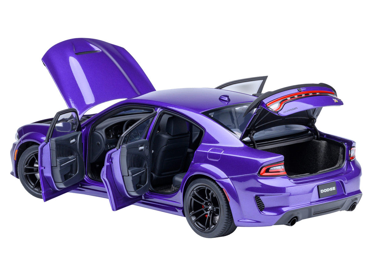 Dodge Charger Scat Pack Widebody Plum Crazy Purple Metallic 1/18 Model Car by Autoart LuxuryLifeWay Online Store