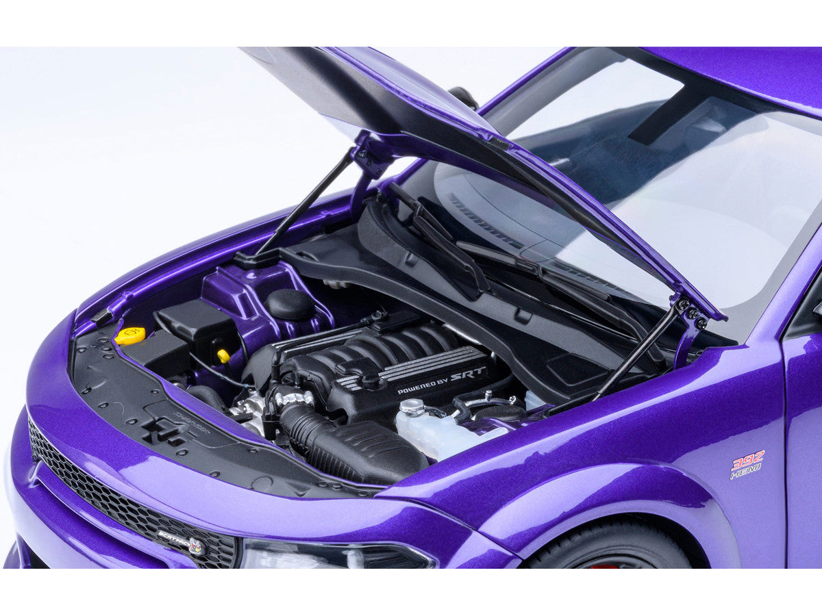 Dodge Charger Scat Pack Widebody Plum Crazy Purple Metallic 1/18 Model Car by Autoart LuxuryLifeWay Online Store