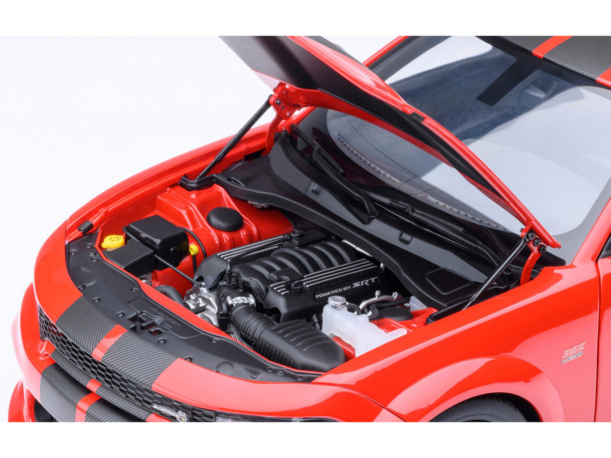 Dodge Charger Scat Pack Widebody Torred with Carbon Stripes 1/18 Model Car by Autoart LuxuryLifeWay Online Store