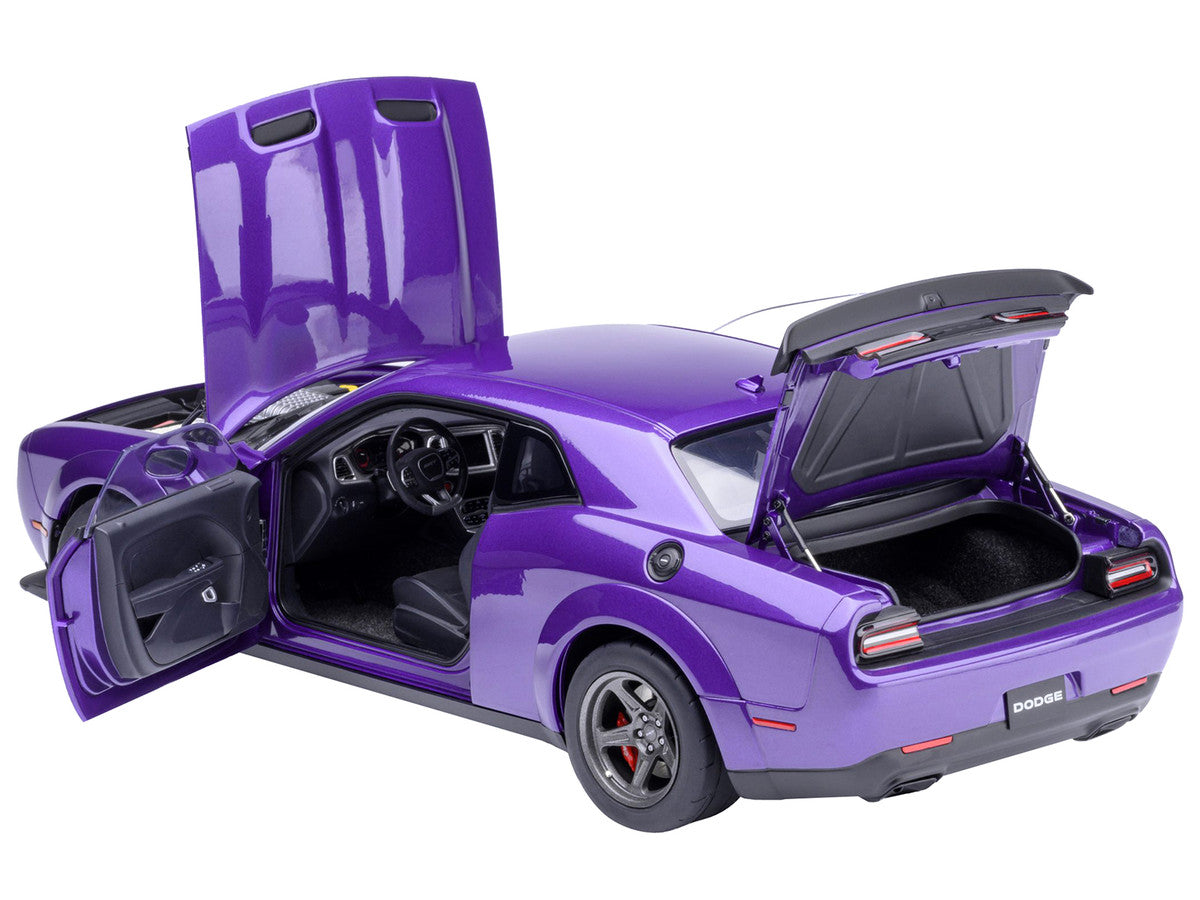 2023 Dodge Challenger SRT Super Stock Plum Crazy Purple 1/18 Model Car by Autoart LuxuryLifeWay Online Store