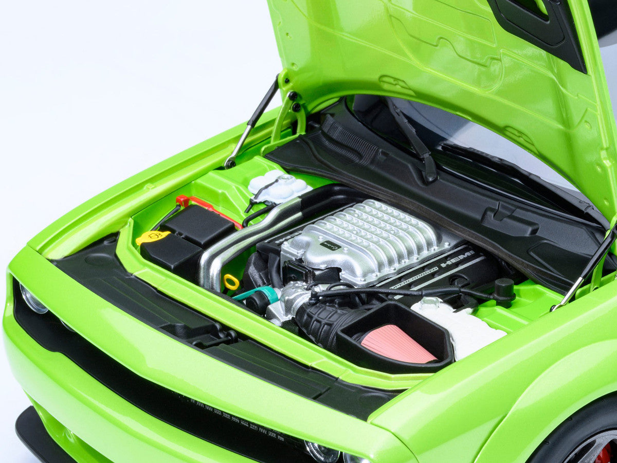 2023 Dodge Challenger SRT Super Stock Sublime Green 1/18 Model Car by Autoart LuxuryLifeWay Online Store