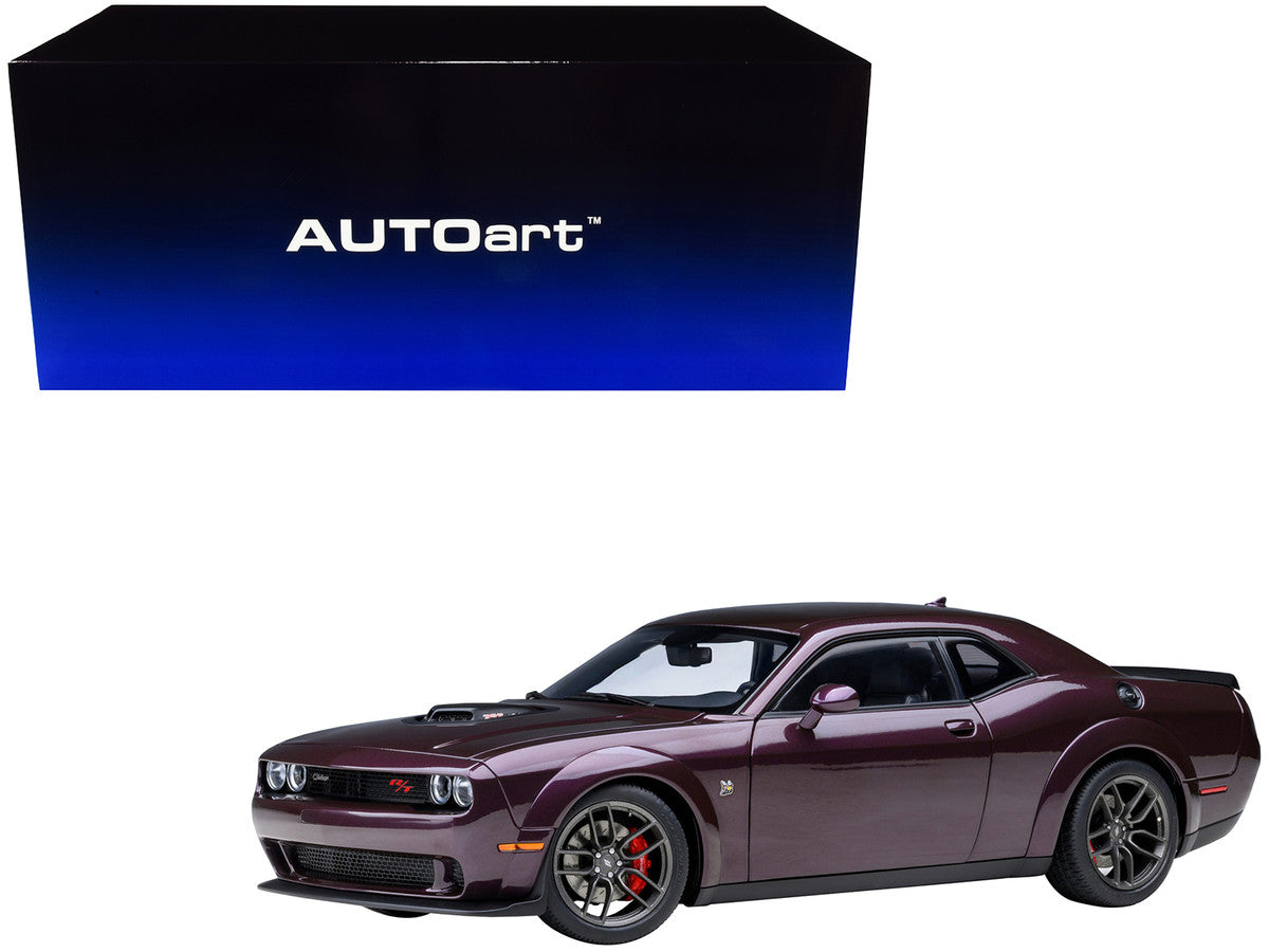 2022 Dodge Challenger R/T Scat Pack Widebody Hellraisin Purple Metallic 1/18 Model Car by Autoart LuxuryLifeWay Online Store