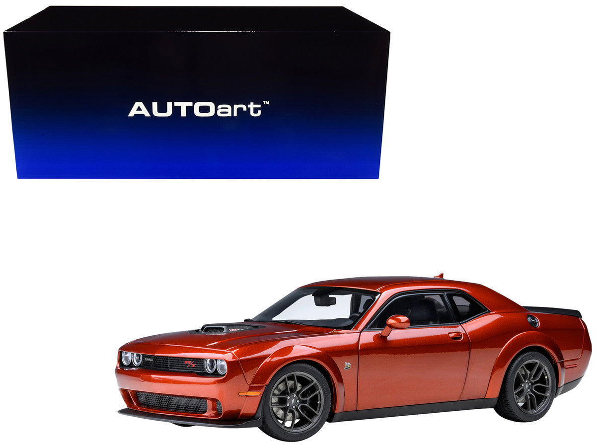 2022 Dodge Challenger R/T Scat Pack Widebody Sinamon Stick Orange 1/18 Model Car by Autoart LuxuryLifeWay Online Store