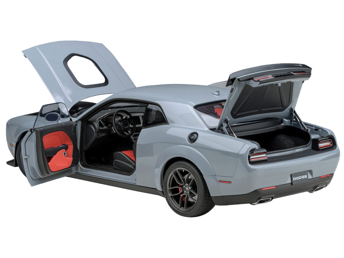 2022 Dodge Challenger R/T Scat Pack Widebody Smoke Show Gray 1/18 Model Car by Autoart LuxuryLifeWay Online Store