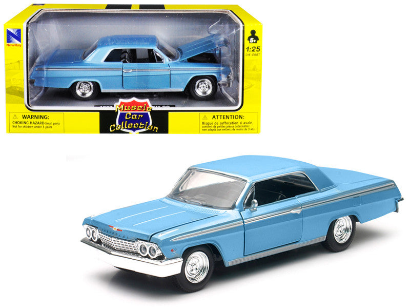1962 Chevrolet Impala SS Blue 1/25 Diecast Model Car by New Ray LuxuryLifeWay Online Store