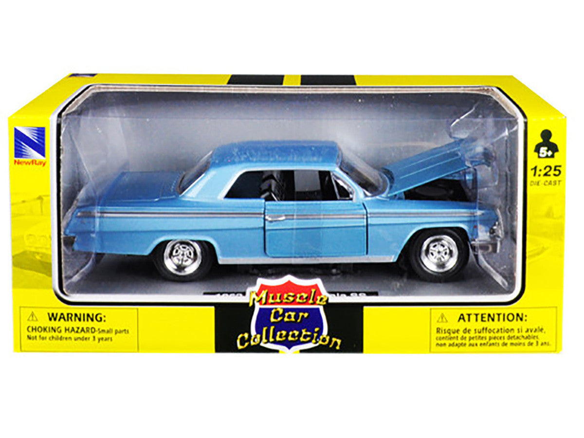 1962 Chevrolet Impala SS Blue 1/25 Diecast Model Car by New Ray LuxuryLifeWay Online Store