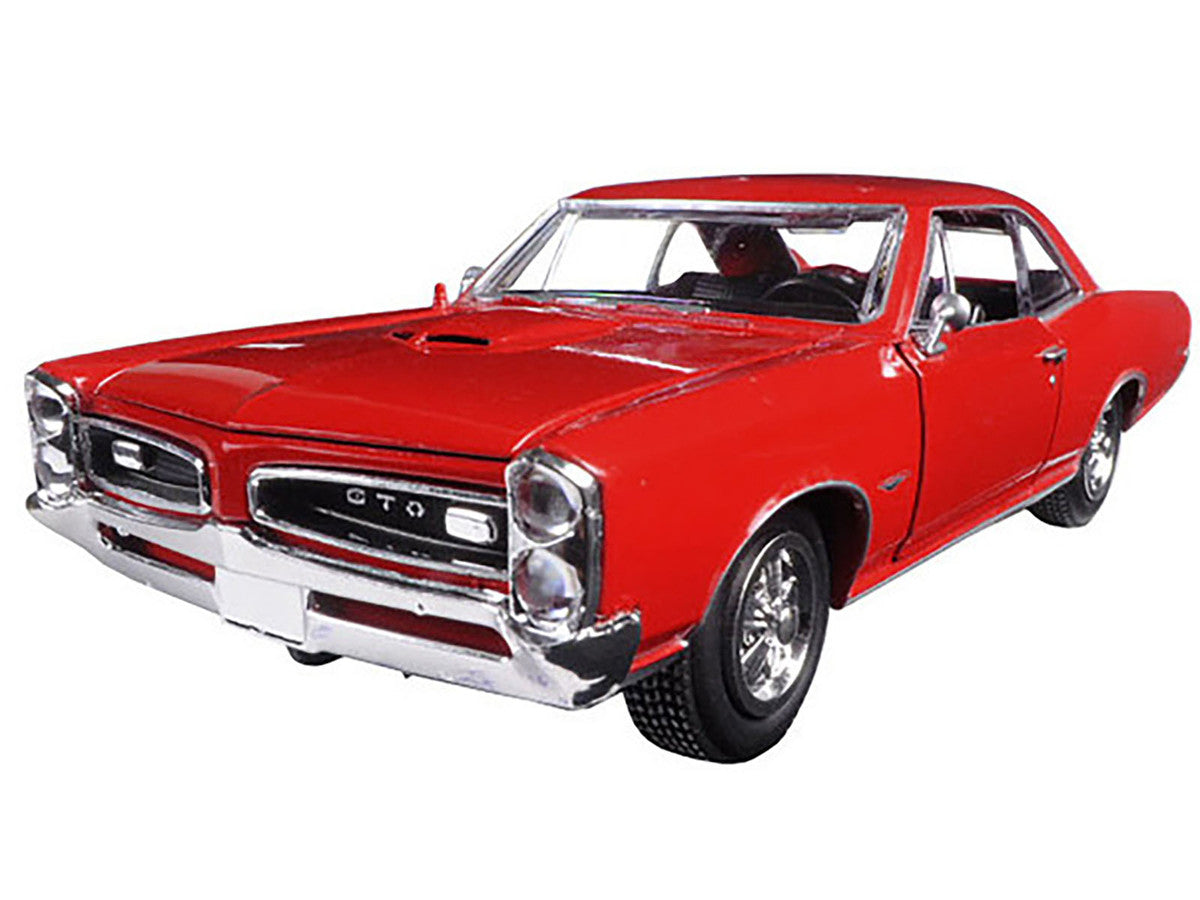 1966 Pontiac GTO Red "Muscle Car Collection" 1/25 Diecast Model Car by New Ray LuxuryLifeWay Online Store