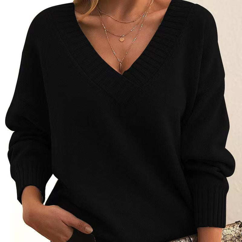 Women's Fashion Casual Versatile Knit Shirt NorixaFashion.com