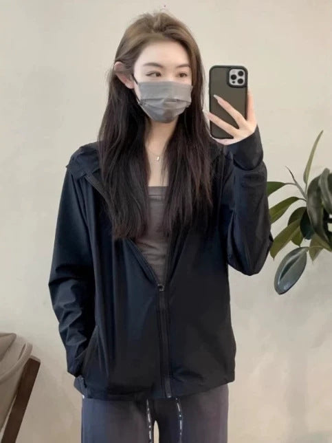 Summer Lightweight Jacket For Outdoor Activities And Hiking, 2026 New Breathable Thin Jacket For Women, Cool Climbing Top For Women-black NorixaFashion.com