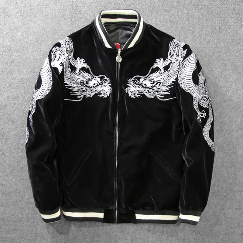 Heavy Industries Embroidered Baseball Uniform Jacket Men's Yokosuka Jacket Best YouTube Store