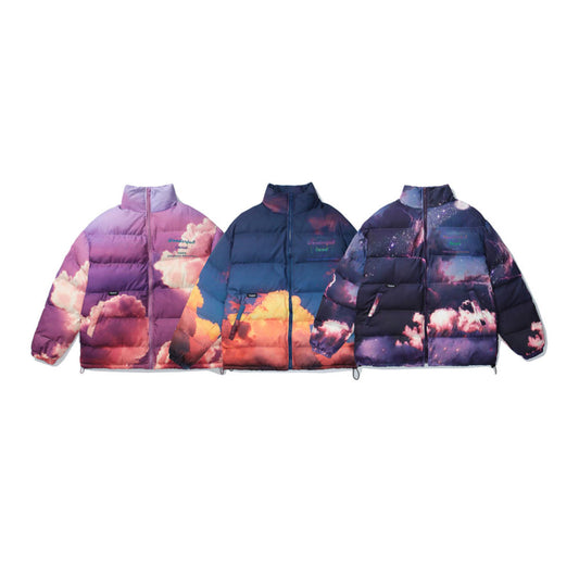 Star digital printing down jacket CJD2