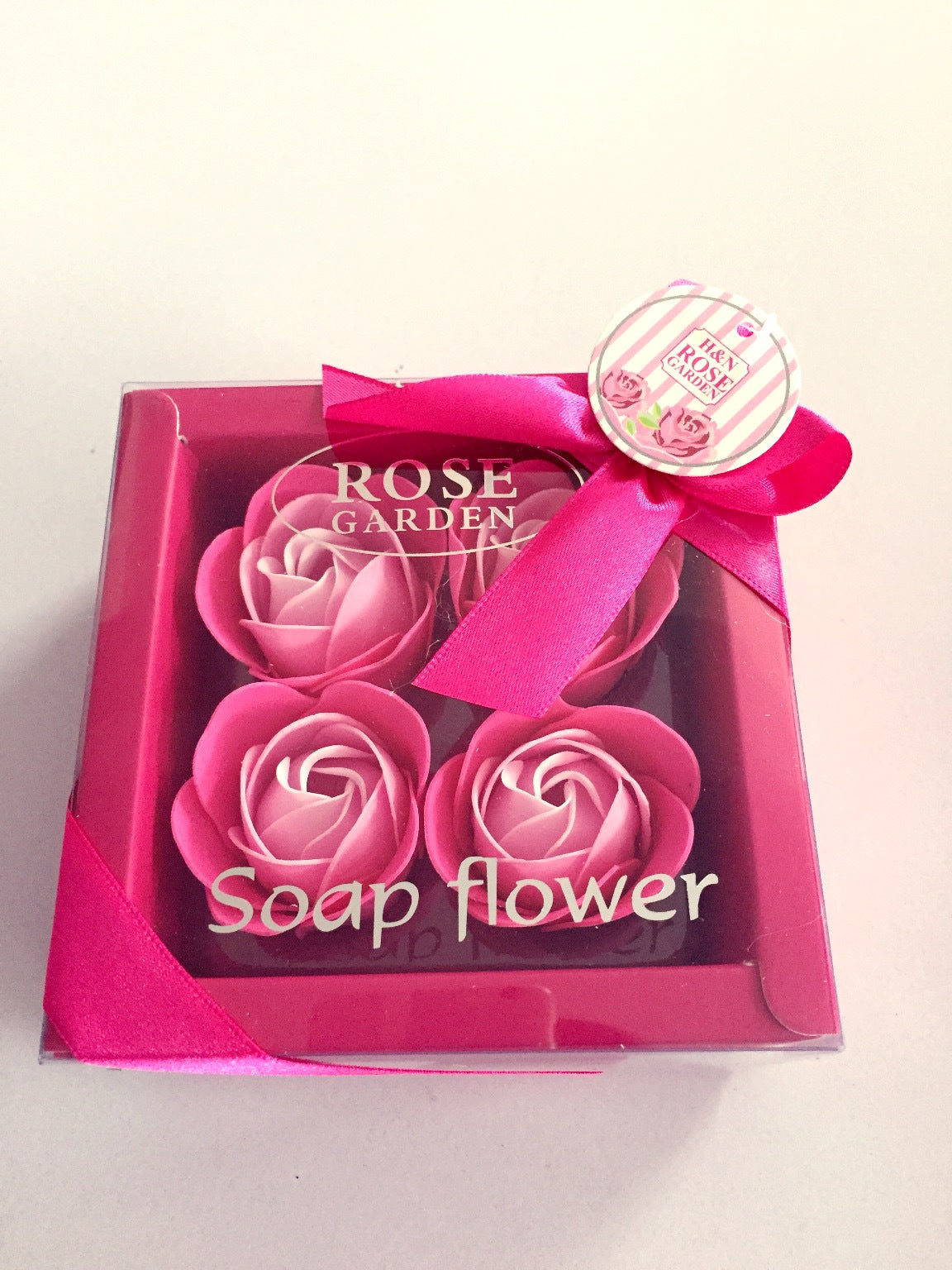4 Rose Soap Flowers Gift Box For Valentine's Day LuxuryLifeWay Online Store
