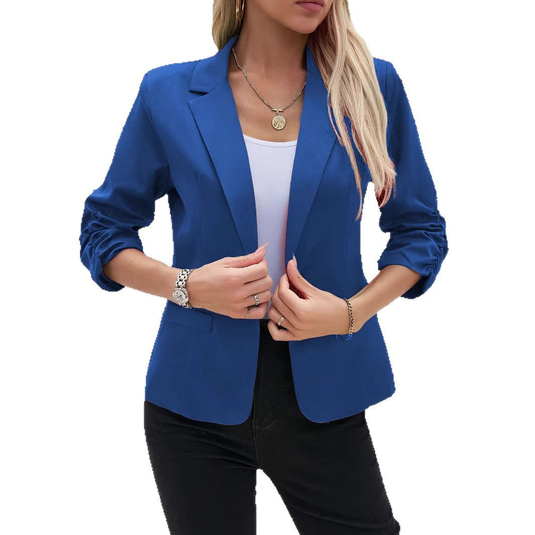 Women's Business Suit Jacket 34 Sleeve Business Casual Jacket CJD