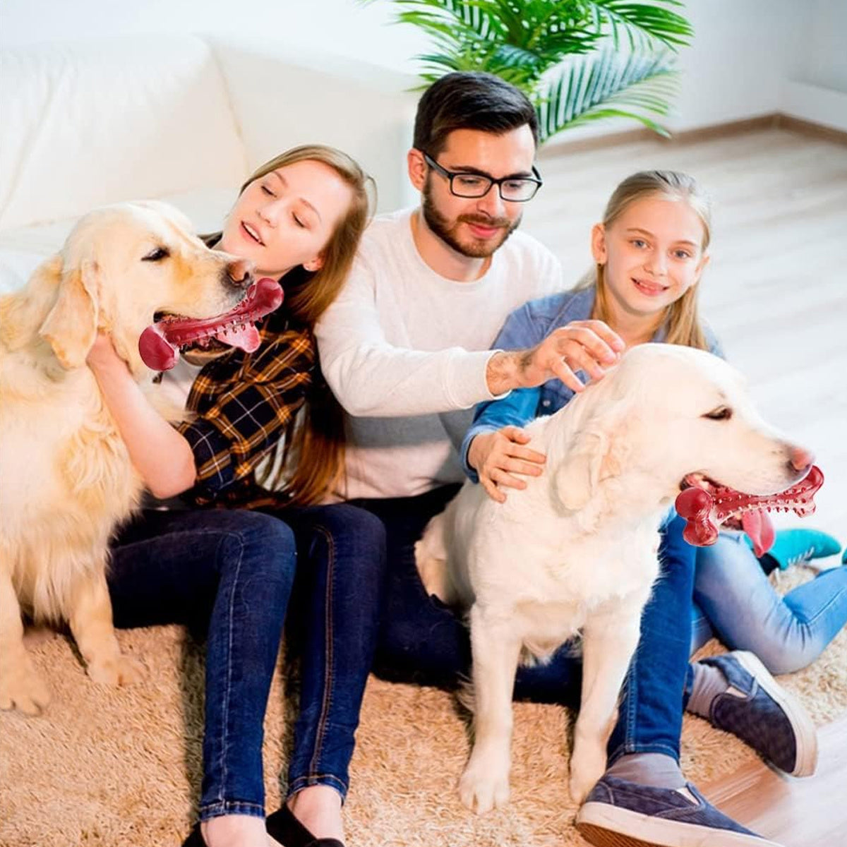 Natural Rubber Chew Toy Suitable For Aggressive Dogs - Durable And Long-Lasting Suitable For Dogs Chewing Heavy Objects Best YouTube Store