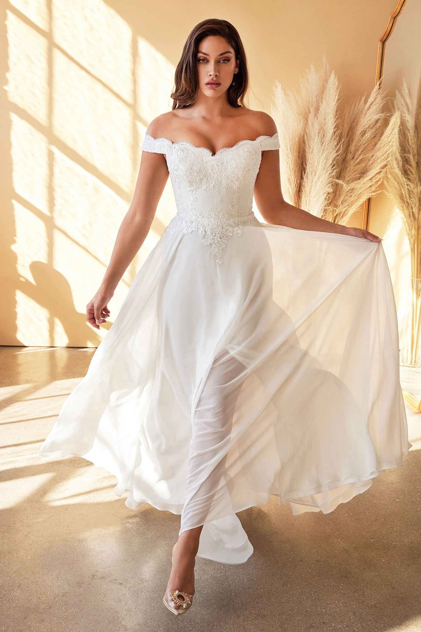 Lacelet Off The Shoulder Bridal Gown LuxuryLifeWay Online Store