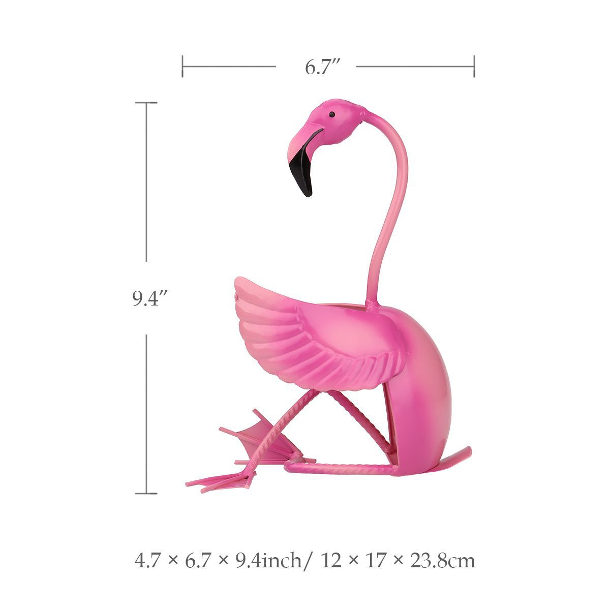 Flamingo wine rack wrought iron LuxuryLifeWay Online Store