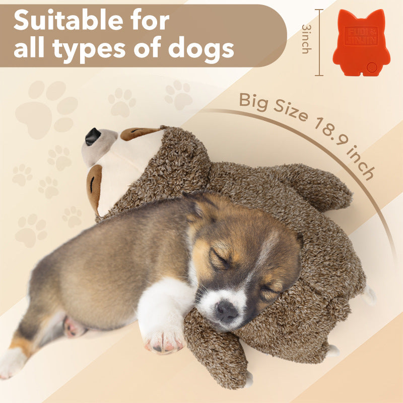 Pet Soothing Plush Toy Training Interactive Toy With Heartbeat Device Pets Fashion