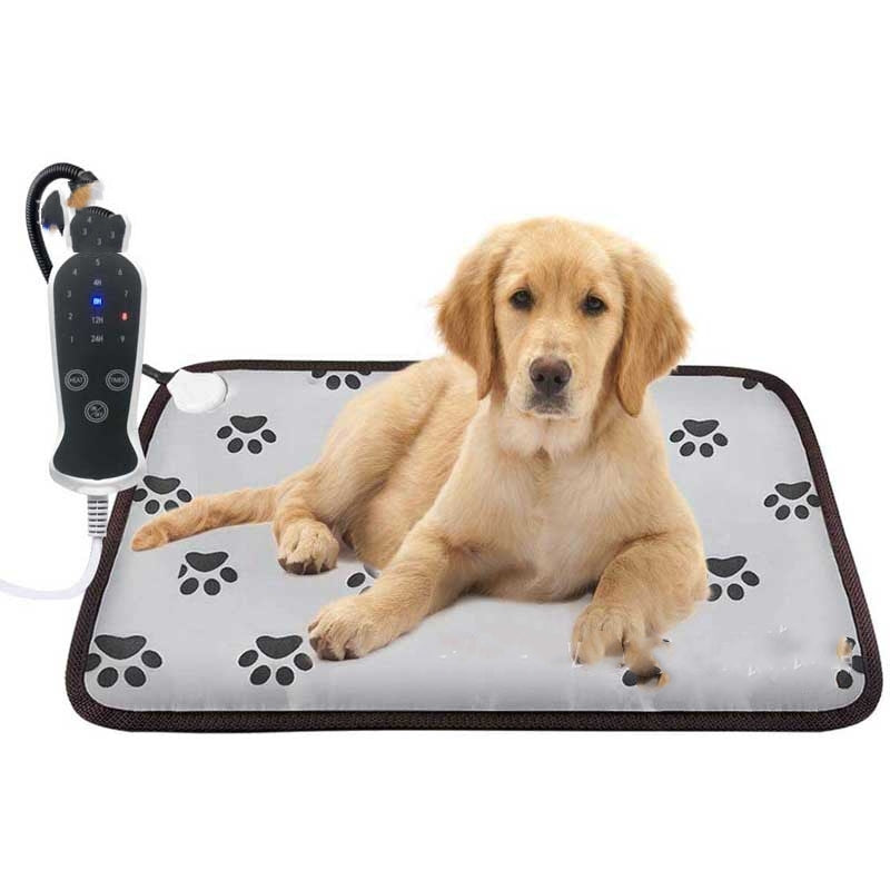 Pet Heating Pad For Dog Cat Heat Mat Indoor Electric Waterproof Dog Heated Pad With Chew Resistant Cord Winter Pet Blanket Warmer Pets Fashion