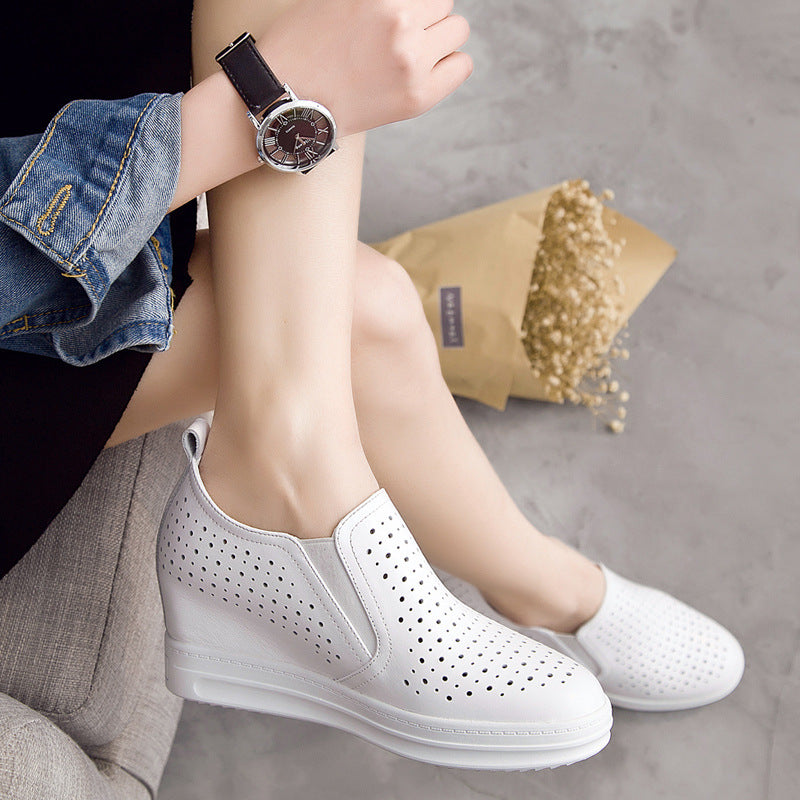 Elevated Slip-On Women's Thick Sole Shoes LadyShow.Store