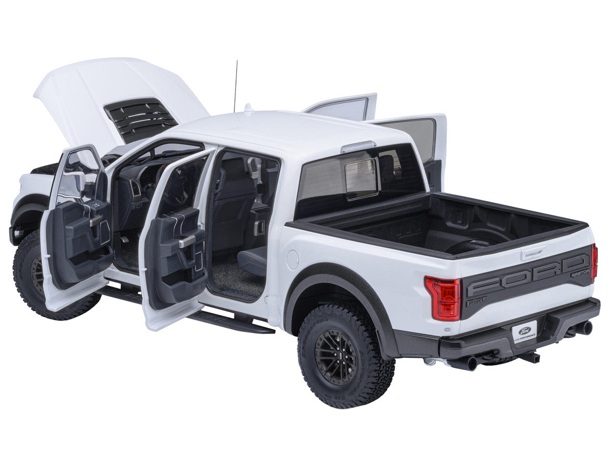 2019 Ford F-150 Raptor Pickup Truck Oxford White 1/18 Model Car by Autoart LuxuryLifeWay Online Store