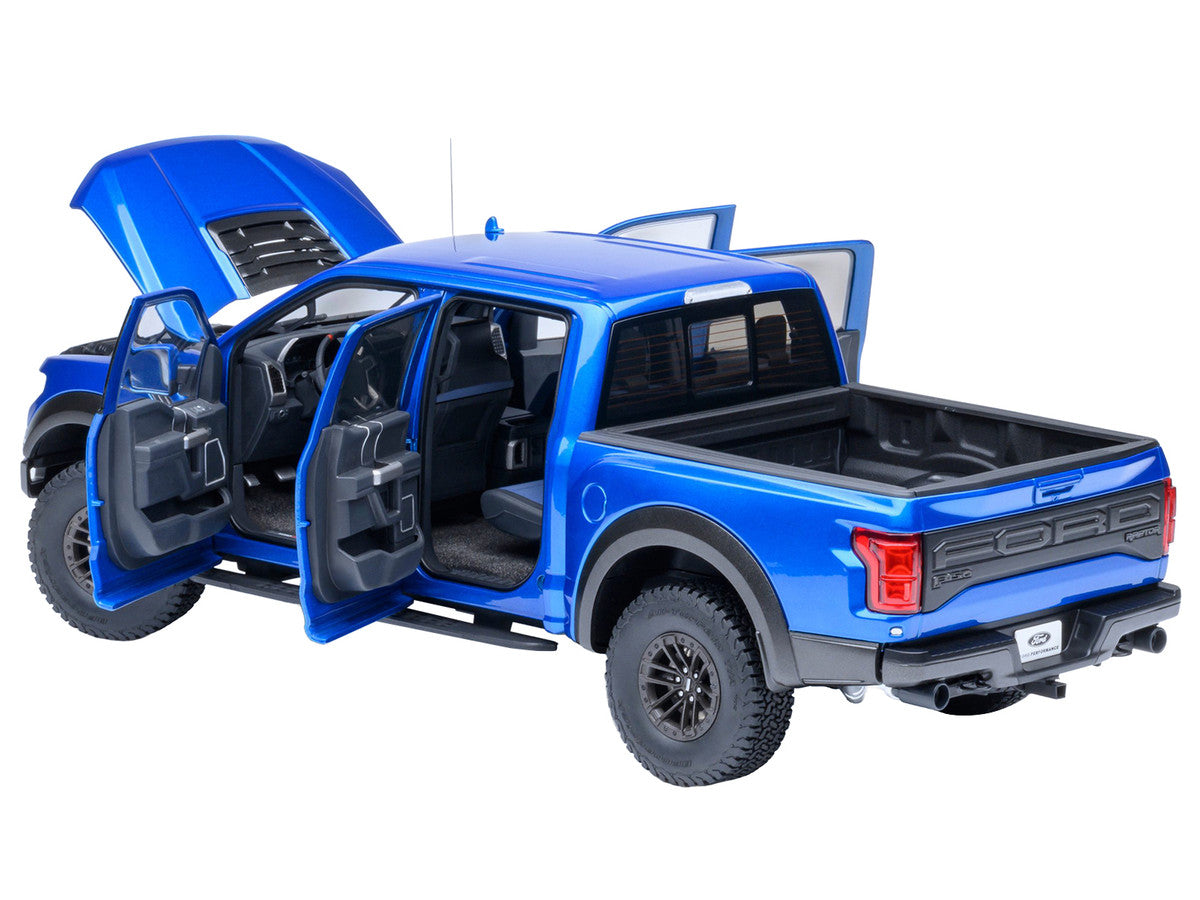 2019 Ford F-150 Raptor Pickup Truck Velocity Blue 1/18 Model Car by Autoart LuxuryLifeWay Online Store