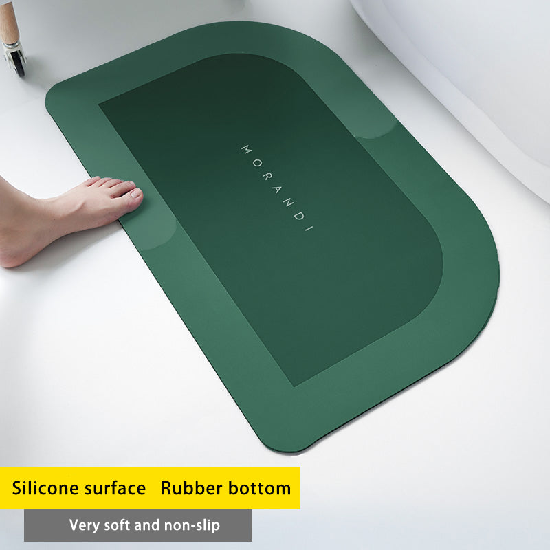 Diatom Mud Absorbent Pad Toilet Floor Mat Soft Non-slip