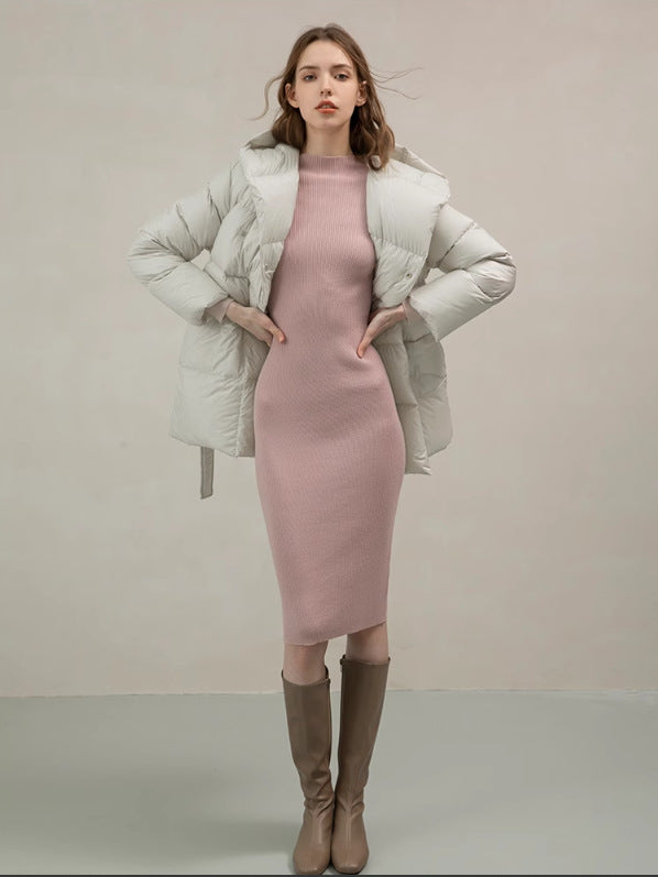Women's Waist-Defining Short Down Jacket 2023 Pi-Mart
