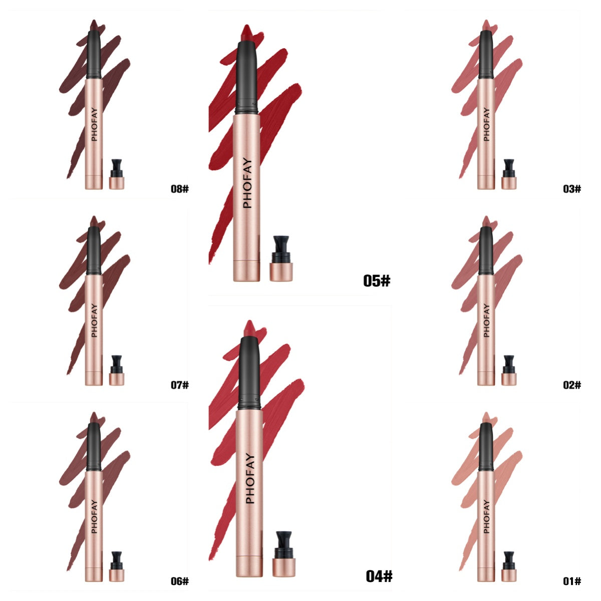 PHOFAY MATTE LIP LINER LIPSTICK PEN LadyShow.Store