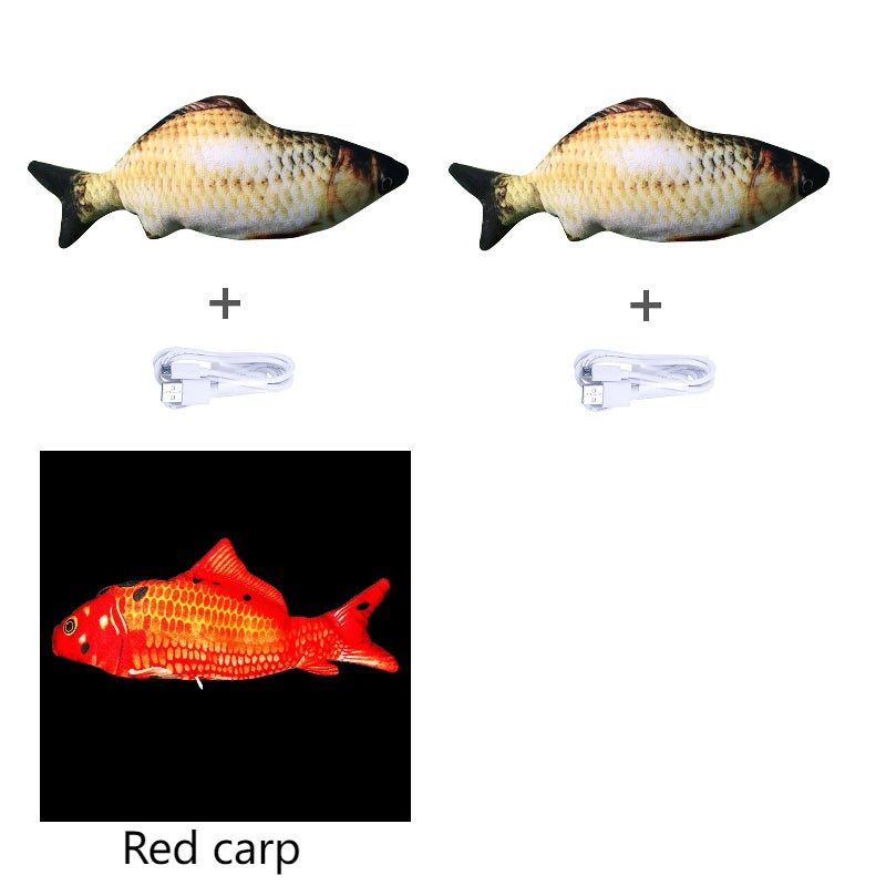 Without Cat Nip Version - Electric Jumping Fish Simulation Electric Fish Toy Pets Fashion
