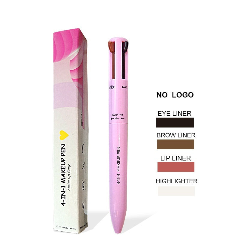 Four-in-one Cosmetic Brush Four-color Highlight Lip Liner Eyeliner Eyebrow Pencil LadyShow.Store