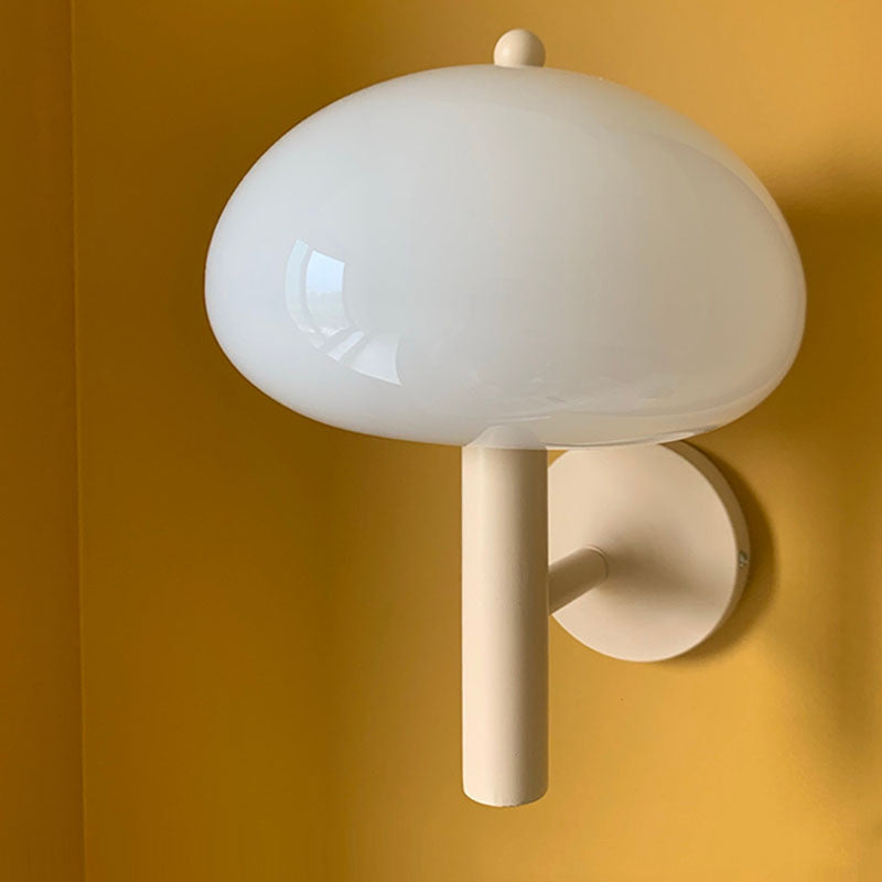 Small Mushroom Wall Lamp Retro Decor Living Room Bedroom Bedside PearlNestDecor.com