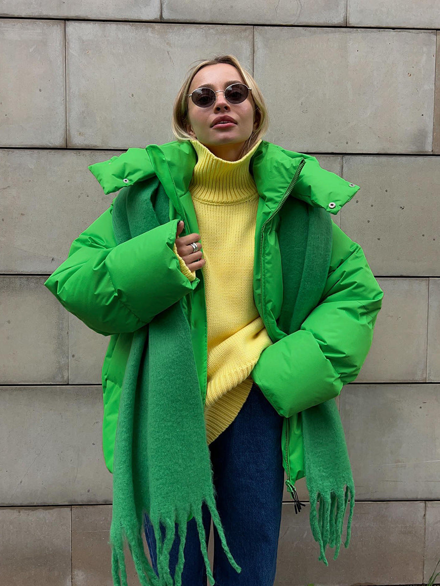 Oversized Cotton Jacket for Women - Fall/Winter 2023 Pi-Mart