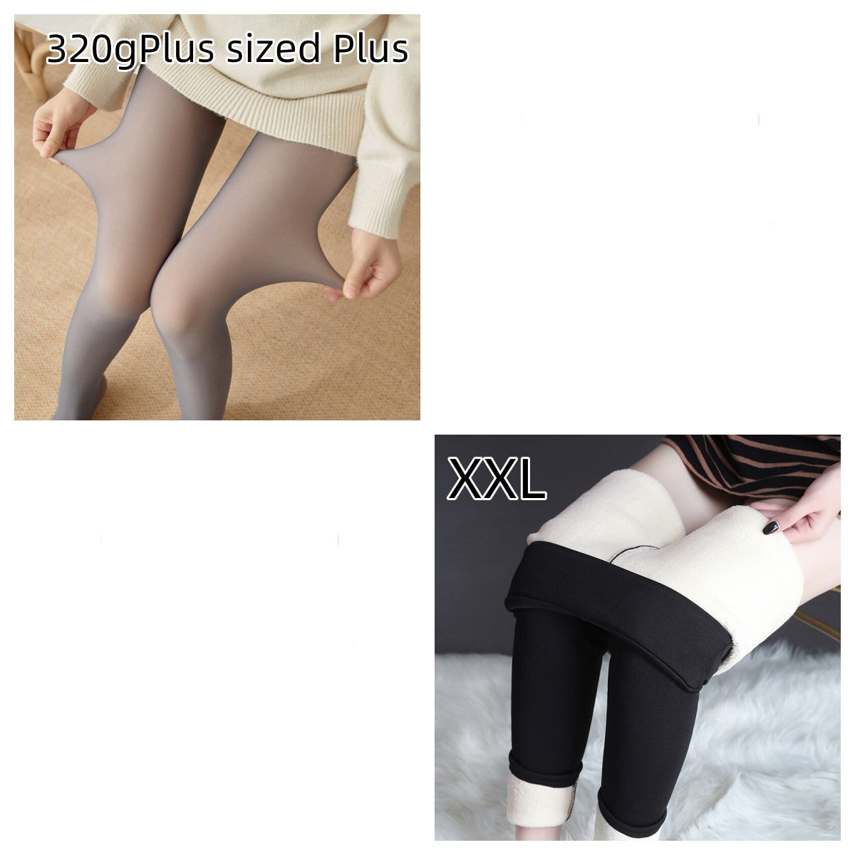 Fleece-lined Thickened Sheer Tights Leggings Transparent One-piece Pantyhose Superb Fleshcolor Pantynose NorixaFashion.com