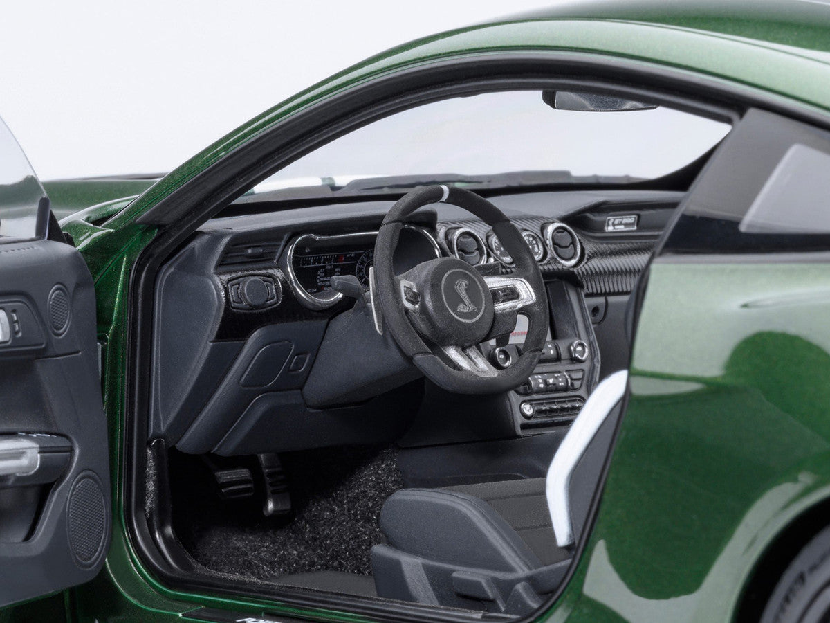 Ford Mustang Shelby GT500 Eruption Green Metallic with White Stripes 1/18 Model Car by Autoart LuxuryLifeWay Online Store