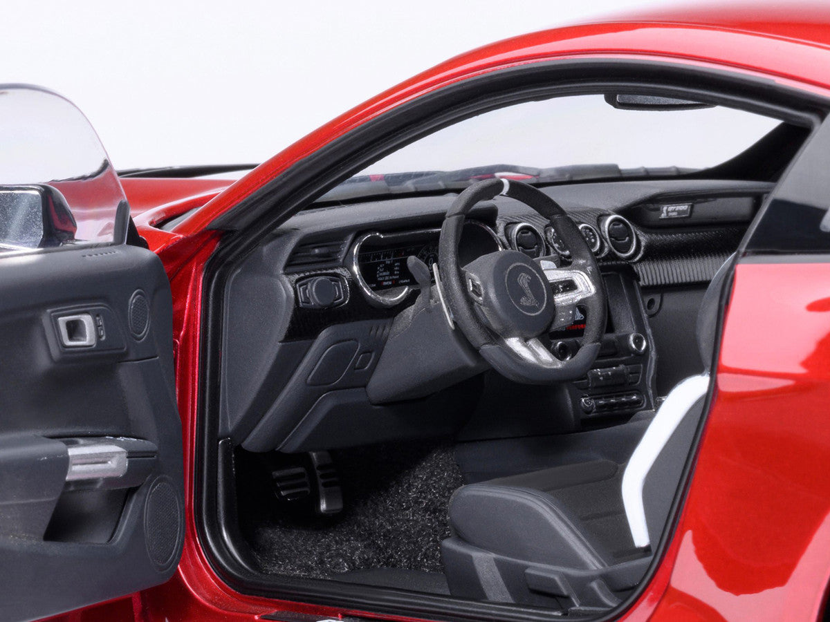 Ford Mustang Shelby GT500 Rapid Red Metallic with Black Stripes 1/18 Model Car by Autoart LuxuryLifeWay Online Store