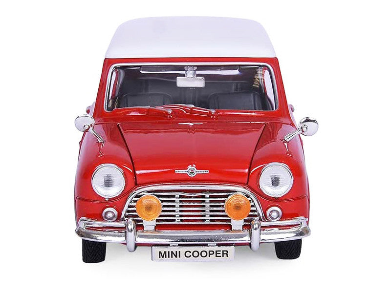 1961-1967 Morris Mini Cooper Red with White Top "Timeless Legends" 1/18 Diecast Model Car by Motormax LuxuryLifeWay Online Store