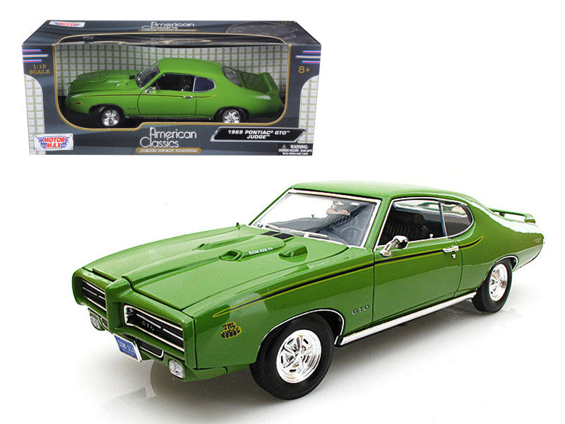 1969 Pontiac GTO Judge Green 1/18 Diecast Car Model by Motormax LuxuryLifeWay Online Store