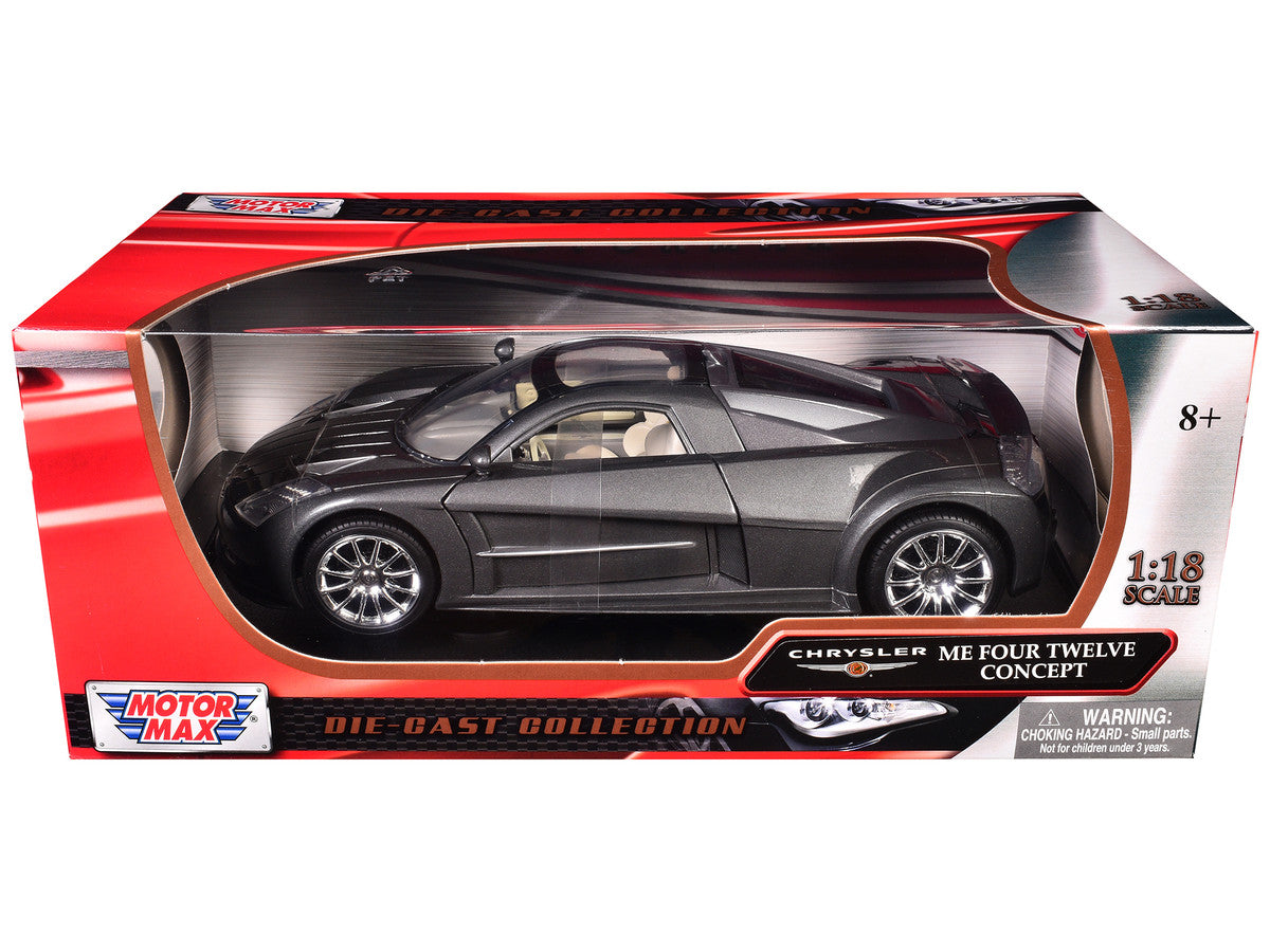 Chrysler Me Four Twelve Concept Car Grey 1/18 Diecast Model Car by Motormax LuxuryLifeWay Online Store