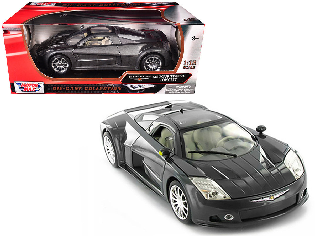 Chrysler Me Four Twelve Concept Car Grey 1/18 Diecast Model Car by Motormax LuxuryLifeWay Online Store