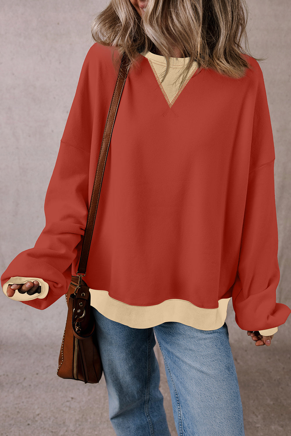 Abigail Drop Shoulder Oversized Sweatshirt LuxuryLifeWay Online Store
