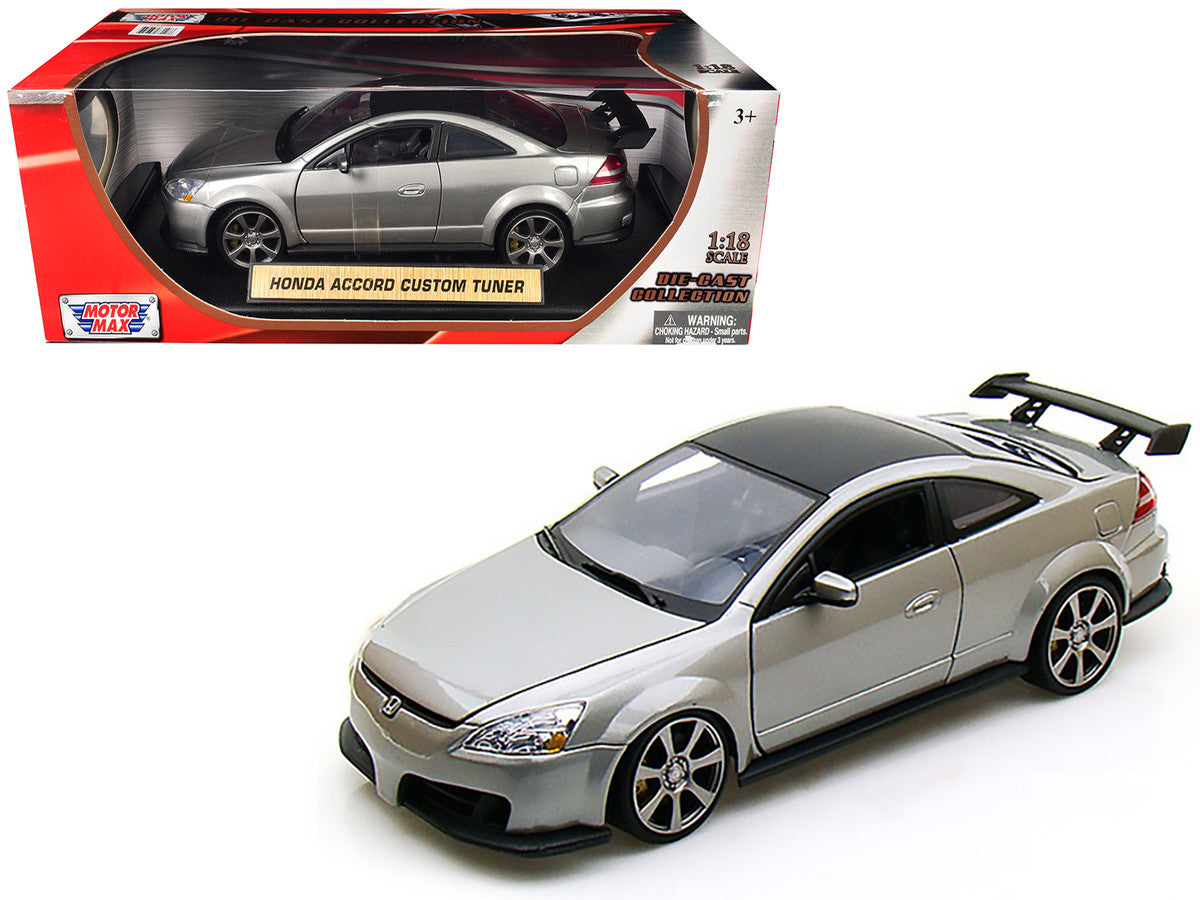 2003 Honda Accord Gray Metallic 1/18 Diecast Model Car by Motormax LuxuryLifeWay Online Store