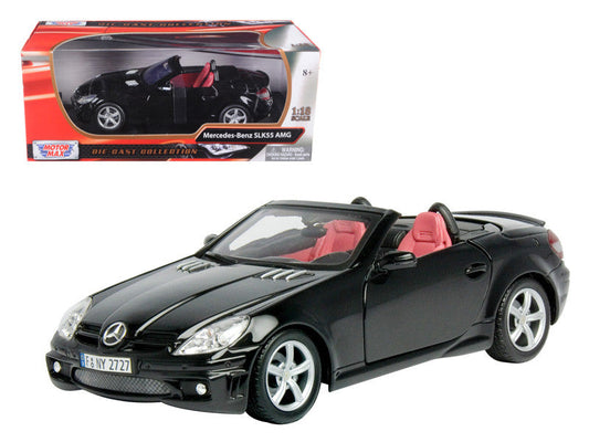 2005 Mercedes SLK55 AMG Black 1/18 Diecast Model Car by Motormax LuxuryLifeWay Online Store