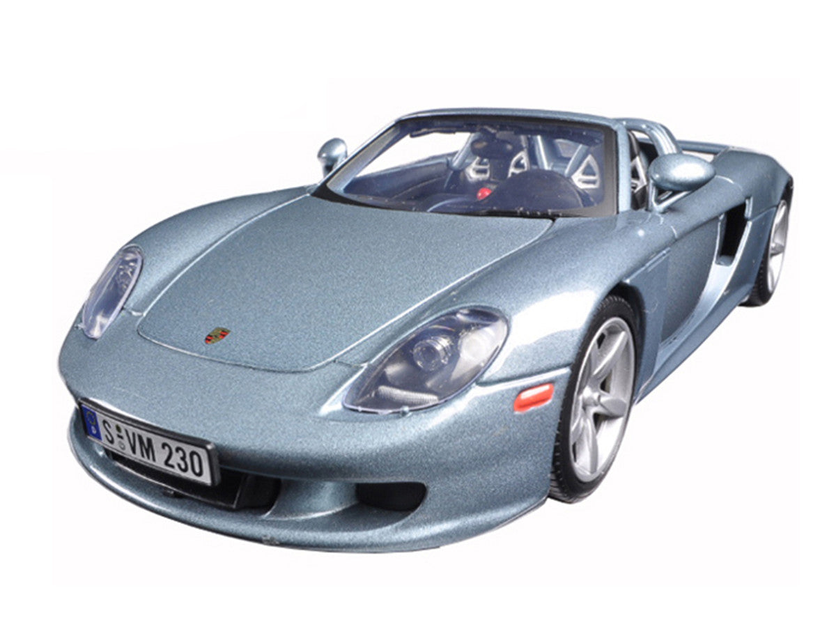 Porsche Carrera GT Silver with Black Interior 1/18 Diecast Model Car by Motormax LuxuryLifeWay Online Store