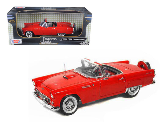 1956 Ford Thunderbird Red 1/18 Diecast Model Car by Motormax LuxuryLifeWay Online Store