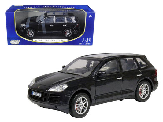 2008 Porsche Cayenne Turbo Metallic Black 1/18 Diecast Model Car by Motormax LuxuryLifeWay Online Store