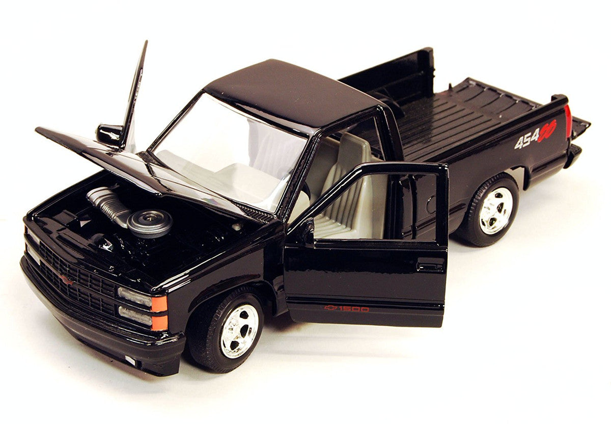 1992 Chevrolet 454 SS Pickup Truck Black 1/24 Diecast Model Car by Motormax LuxuryLifeWay Online Store