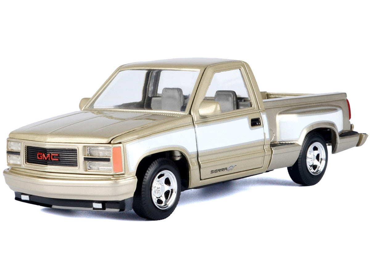 1992 GMC Sierra GT Pickup Truck Gold Metallic with White Sides "American Classics" Series 1/24 Diecast Model Car by Motormax LuxuryLifeWay Online Store